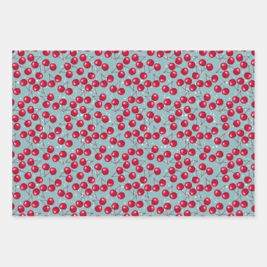 Winterkers. Inpakpapier Vel (Voorkant)