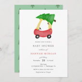 Winterkerst Baby shower uitnodiging (Voorkant / Achterkant)