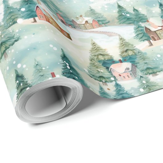 Winterkerst Cadeaupapier (Rol Hoek)