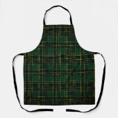 Winterkerst Groen Tartan & goudolie Schort (Voorkant)