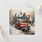  winterkerst herenhuis kaart (Voorkant / Achterkant in situ)