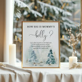 Winterkerst hoe groot is het moemiebelspel poster