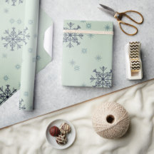 Winterkerst Snowflakes Sneeuwgroen