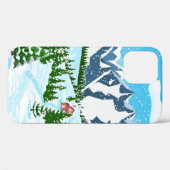 Winterkerstachtergrond. Pijnboomhout en sn Case-Mate iPhone Case (Achterkant (horizontaal))