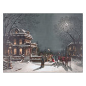  winterkerstavond bij maanlicht tafelkleed (Voorkant (Horizontaal))