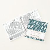 Winterkerstavond feestdag notitieboek (Binnen)