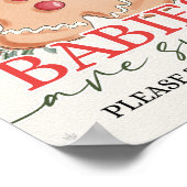 Winterkerstbaby's zijn een zoet teken poster (Hoek)