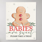 Winterkerstbaby's zijn een zoet teken poster (Voorkant)