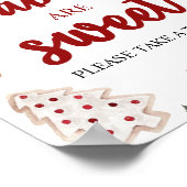 Winterkerstbaby's zijn lief Baby shower teken Poster (Hoek)