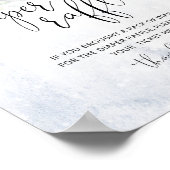 Winterkerstballetje elegant luidertapijt poster (Hoek)