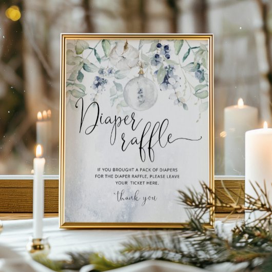 Winterkerstballetje elegant luidertapijt poster