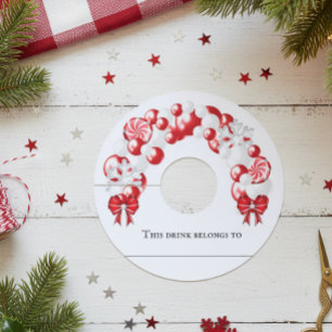 Winterkerstballonfeest Wijnglaslabel