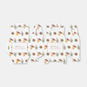 Winterkerstbloemenpatroon Baby shower Bedankdoosjes (Uitgevouwen)