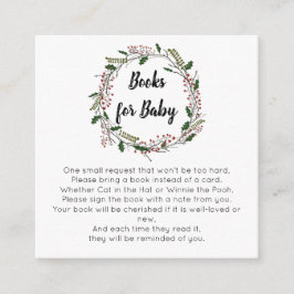 Winterkerstboeken voor baby informatiekaartje