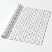 Winterkerstbomen Cadeaupapier (Uitgerold)
