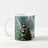 Winterkerstbomen Natuur Scene Koffiemok (Links)