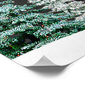 winterkerstbomen welkom trouwbord poster (Hoek)