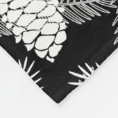 Winterkerstboom abstracte witte dennenboom pr fleece deken (Hoek)