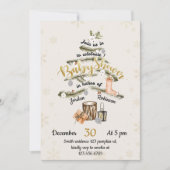 Winterkerstboom Baby shower Uitnodiging (Voorkant)