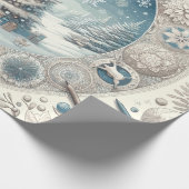 Winterkerstboom Cadeaupapier (Hoek)