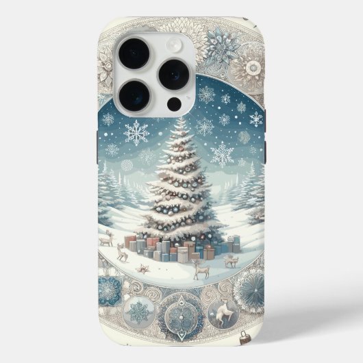 Winterkerstboom Case-Mate iPhone Case (Achterkant)