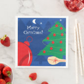 Winterkerstboom met tennisballen en racket servet (Insitu)