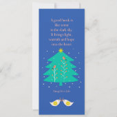 Winterkerstboom met Vogeltjes Bladwijzer (Voorkant)