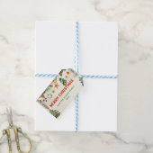 Winterkerstboom Vrolijk kerstcadeau Labels Cadeaulabel (Met Touw)