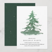 Winterkerstboomfeestdag Kaart (Voorkant / Achterkant)