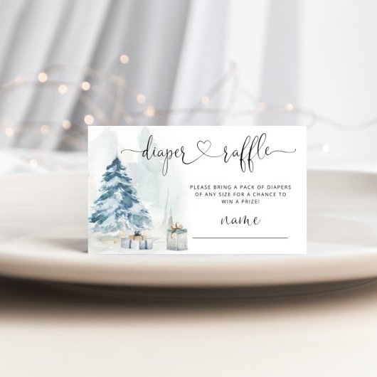 Winterkerstboomkleerkaartje Informatiekaartje