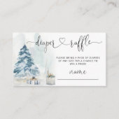 Winterkerstboomkleerkaartje Informatiekaartje (Voorkant)