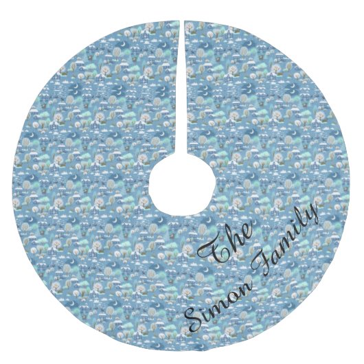 Winterkerstboomrok Kerstboom Rok (Voorkant)