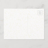 Winterkerstbruiloft foto Save the Date Aankondigingskaart (Achterkant)