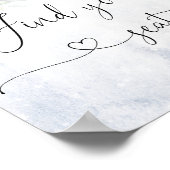 Winterkerstbubbel vind je stoel poster (Hoek)