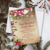 Winterkerstdagen Vrijgezellenfeest Gold String Lig Kaart