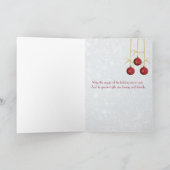 Winterkerstdeur Feestdagen Kaart (Binnen)