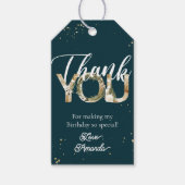 Winterkerstfeest Dacht feest Dank je Label Cadeaulabel (Voorkant)