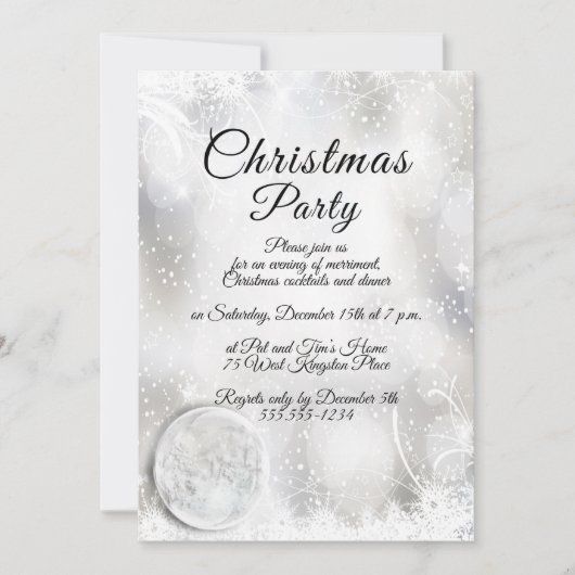 Winterkerstfeest Kaart (Voorkant)