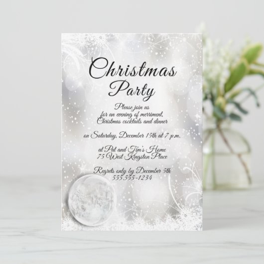 Winterkerstfeest Kaart (Staand voorkant)