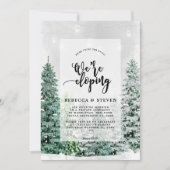 winterkerstfeest met de knot eloponnage kaart (Voorkant)