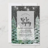 winterkerstfeest met de knot eloponnage kaart (Voorkant)