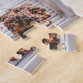 Winterkerstfeestdag feestelijke warme chocolade Mo Legpuzzel (Zijkant)