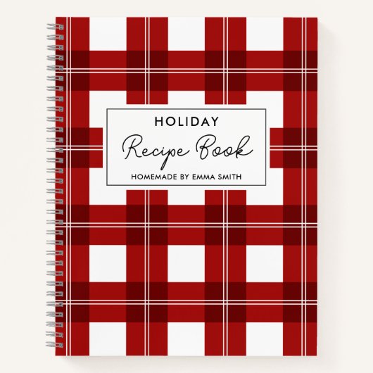 Winterkerstfeestdag — Recipieboek Notitieboek (Voorkant)