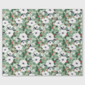 Winterkerstflessenpatroon Cadeaupapier (Vlak)