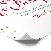 Winterkerstgebeden voor de Baby Poster (Hoek)