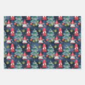 Winterkerstgnomen Inpakpapier Vel (Voorkant 3)