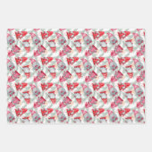 Winterkerstgnomen Inpakpapier Vel (Voorkant 2)