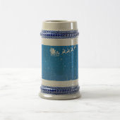 Winterkerstgrijs/blauw 18 oz Stein Bierpul (Center)