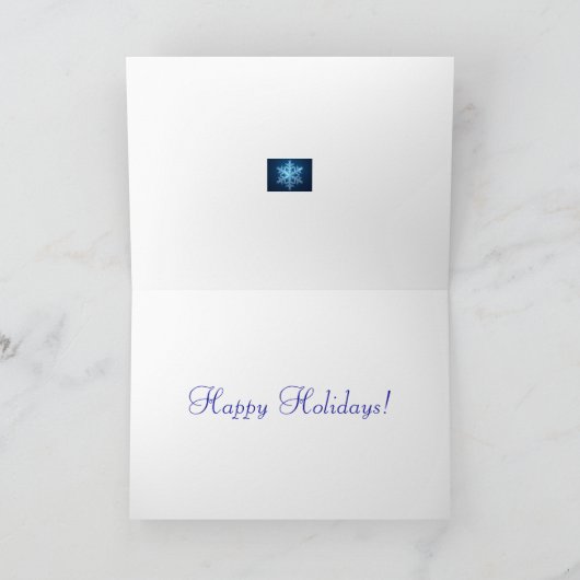 Winterkerstkaart Feestdagen Kaart (Binnen)