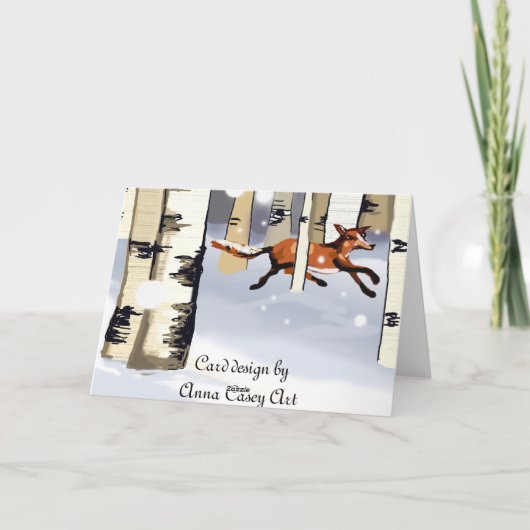 Winterkerstkaart Feestdagen Kaart (Achterkant)